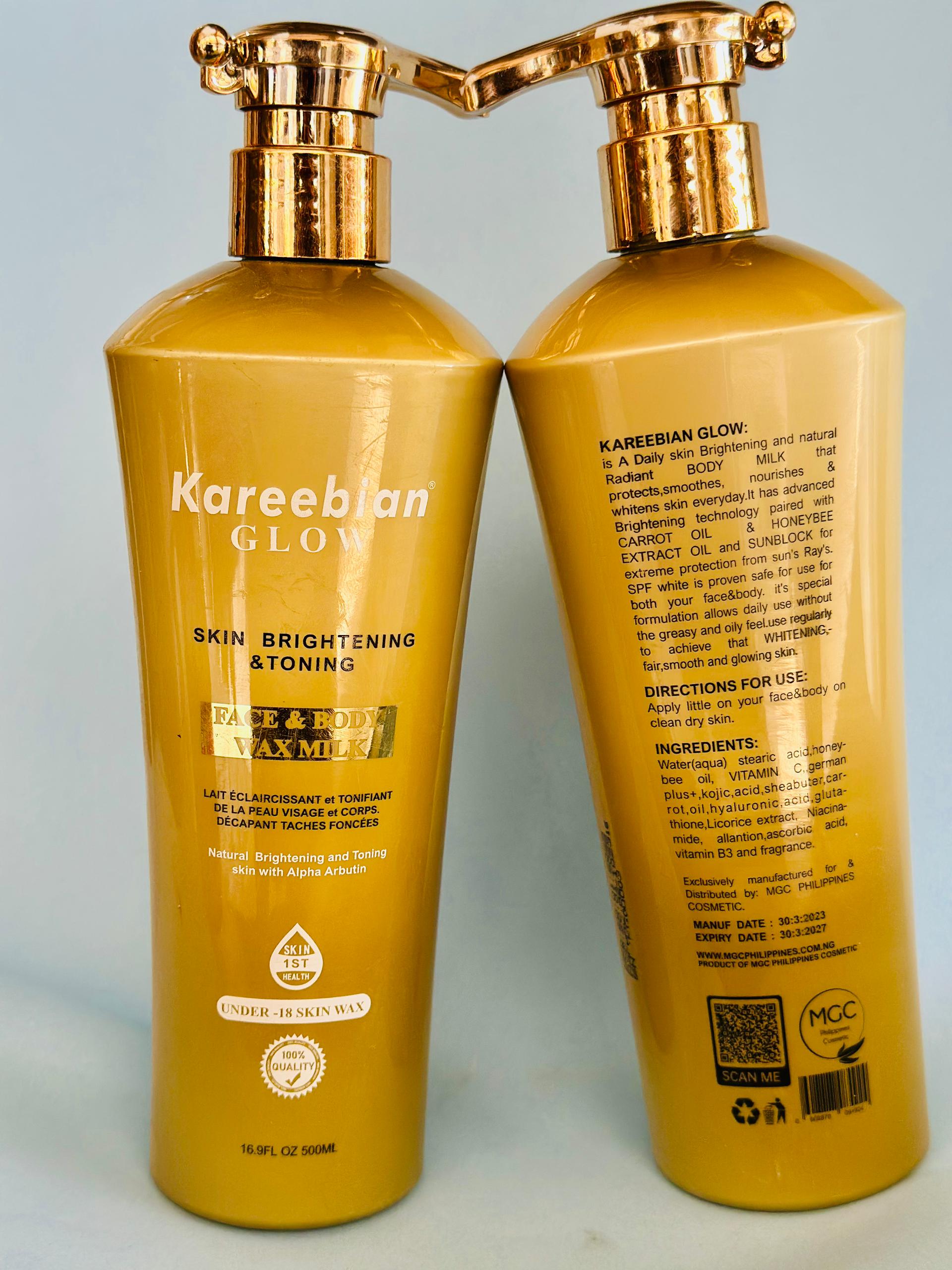Kareebian Glow Face & Body Wax Milk